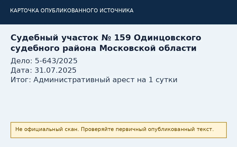 Источник по делу 5-643/2025